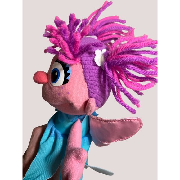 Abby Cadabby Plush Doll 8 Inch from Sesame Street with Pink Wings Blue Dress - Picture 6 of 8